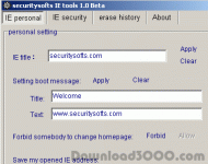 securitysofts IE tools screenshot